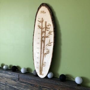 Toise rondin de bois-Panda