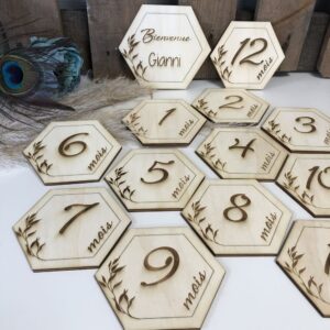 Cartes étape-Hexagone végétal