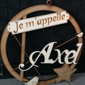 Décoration murale-Rond je m'appelle